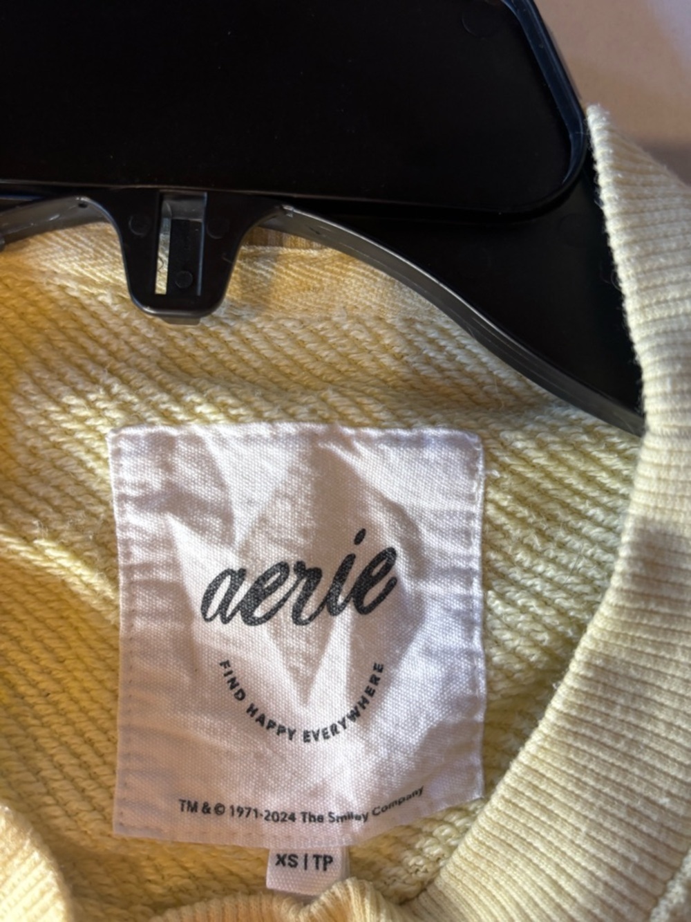 Aerie sweatshirt - yellow with sun graphics - Picture 3 of 7